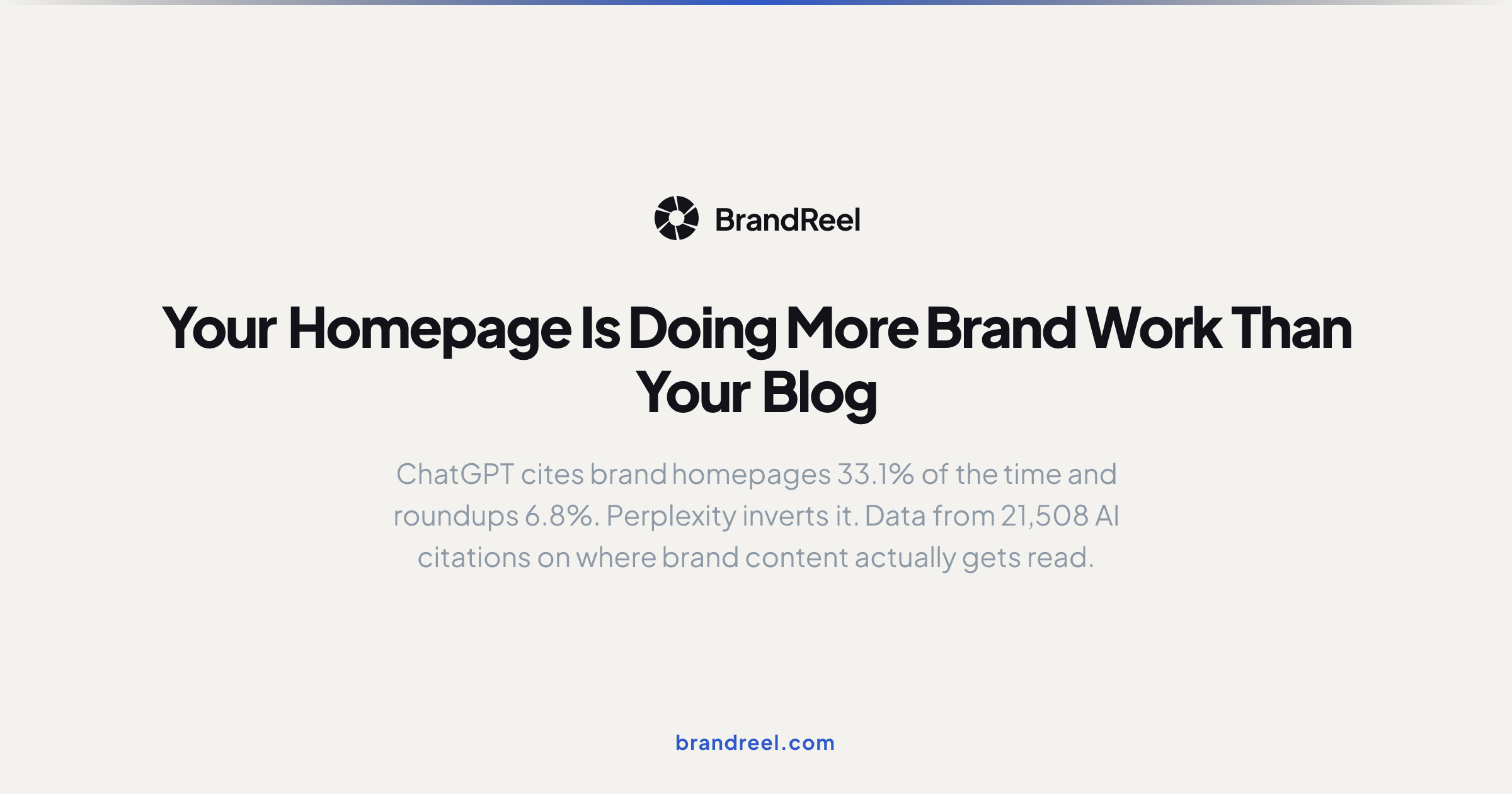 Your Homepage Is Doing More Brand Work Than Your Blog